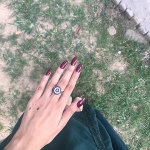 Cherry maroon Press-On Nails